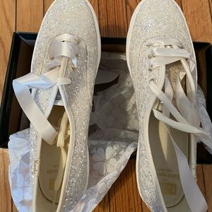 Kate Spade triple decker glitter sneakers - brand new!